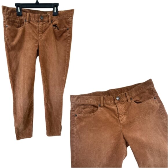 J. CREW Toffee Straight Leg Ankle Zip Corduroy Pants Size 29 - Picture 2 of 15